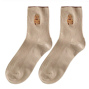VILZSTUDIOS Stylish bear print socks for fashion enthusiasts