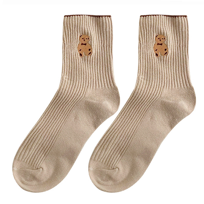 VILZSTUDIOS Stylish bear print socks for fashion enthusiasts