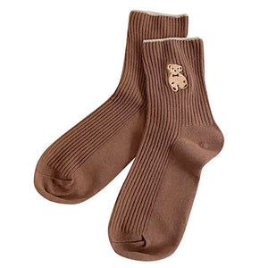VILZSTUDIOS Stylish bear print socks for fashion enthusiasts