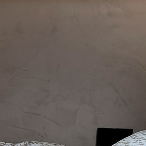 VILZSTUDIOS pale beige wave print bedding set with solid camel-tan reverse
