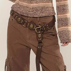 VILZSTUDIOS Stylish bohemian buckle strap belt