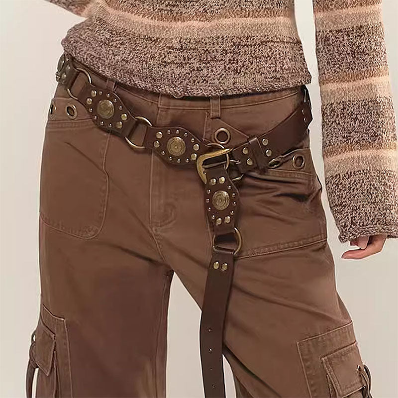 VILZSTUDIOS Stylish bohemian buckle strap belt
