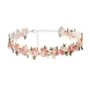 VILZSTUDIOS Bohemian crochet floral choker jewelry