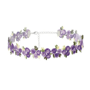 VILZSTUDIOS Bohemian crochet floral choker jewelry