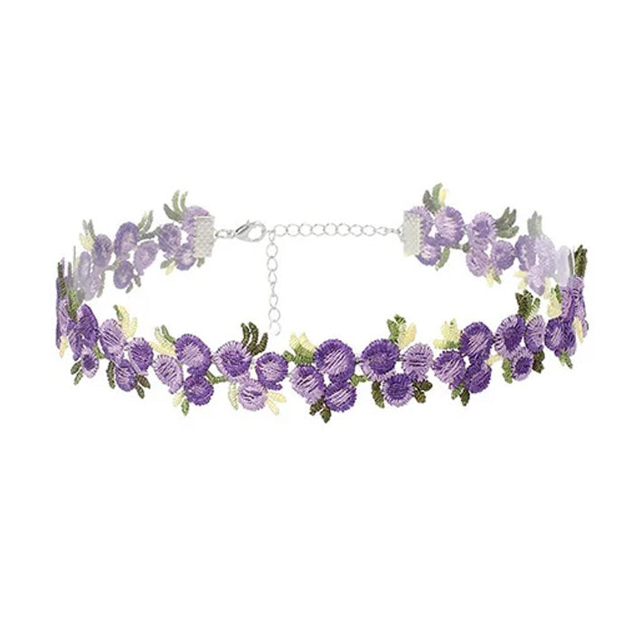 VILZSTUDIOS Bohemian crochet floral choker jewelry