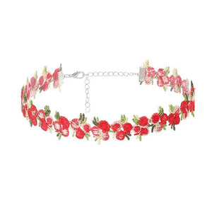 VILZSTUDIOS Bohemian crochet floral choker jewelry