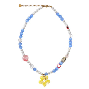 VILZSTUDIOS Floral beaded necklace from VILZSTUDIOS