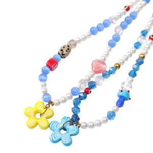 VILZSTUDIOS Floral beaded necklace from VILZSTUDIOS