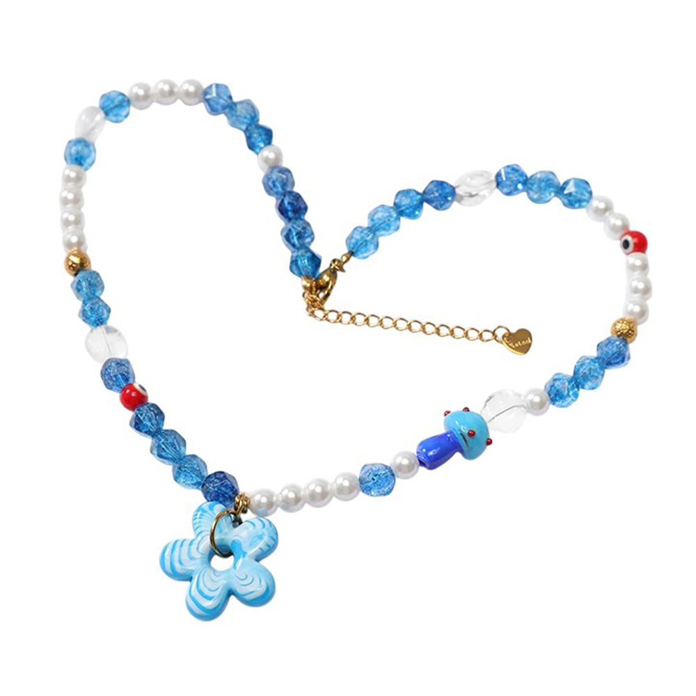 VILZSTUDIOS Floral beaded necklace from VILZSTUDIOS