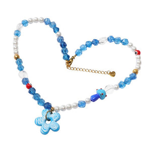 VILZSTUDIOS Floral beaded necklace from VILZSTUDIOS