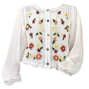VILZSTUDIOS Floral knit cardigan from VILZSTUDIOS
