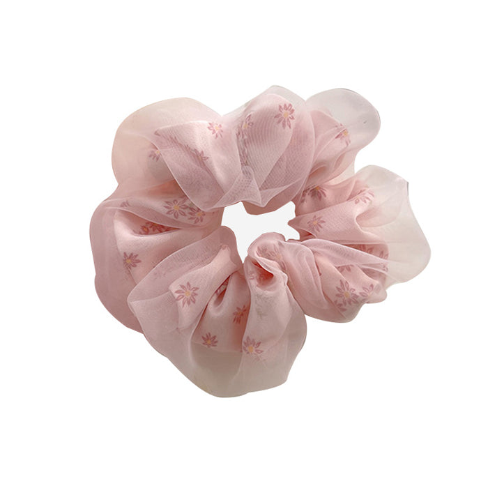 VILZSTUDIOS Floral textured scrunchie for hair styling