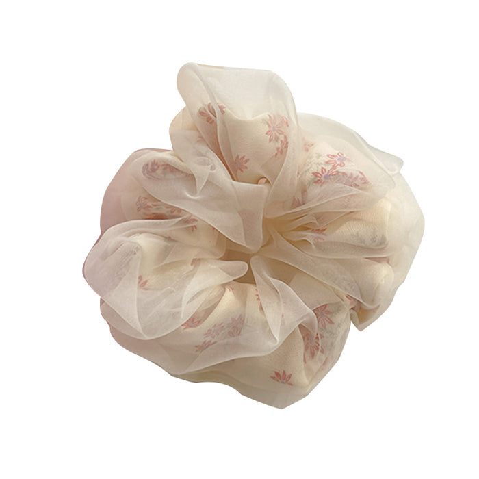 VILZSTUDIOS Floral textured scrunchie for hair styling
