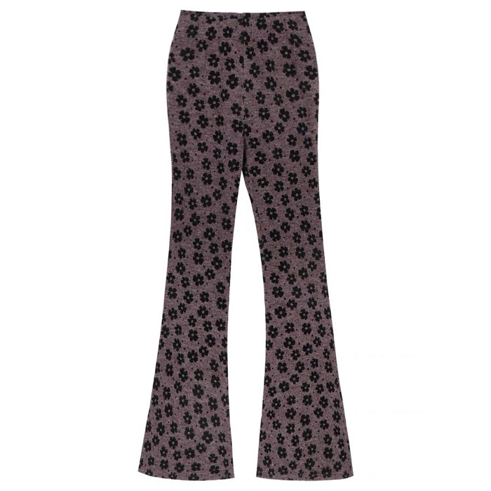 VILZSTUDIOS Floral flare trousers for stylish streetwear fashion