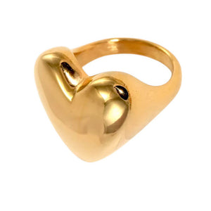 VILZSTUDIOS Gold heart ring accessory