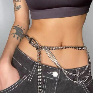 VILZSTUDIOS Layered chain belt accessory