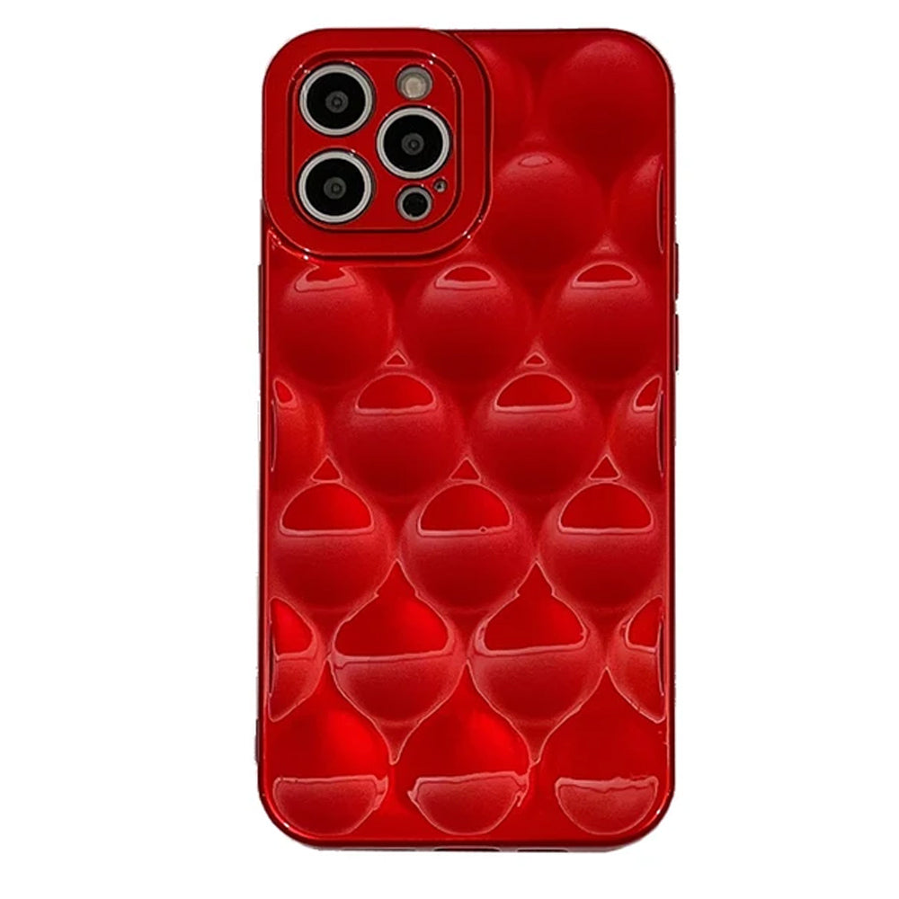 VILZSTUDIOS 3D bubble phone case in red color