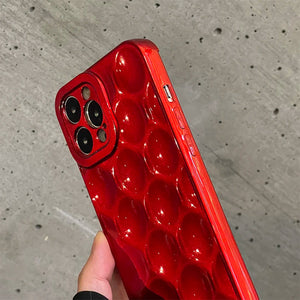 VILZSTUDIOS 3D bubble phone case in red color