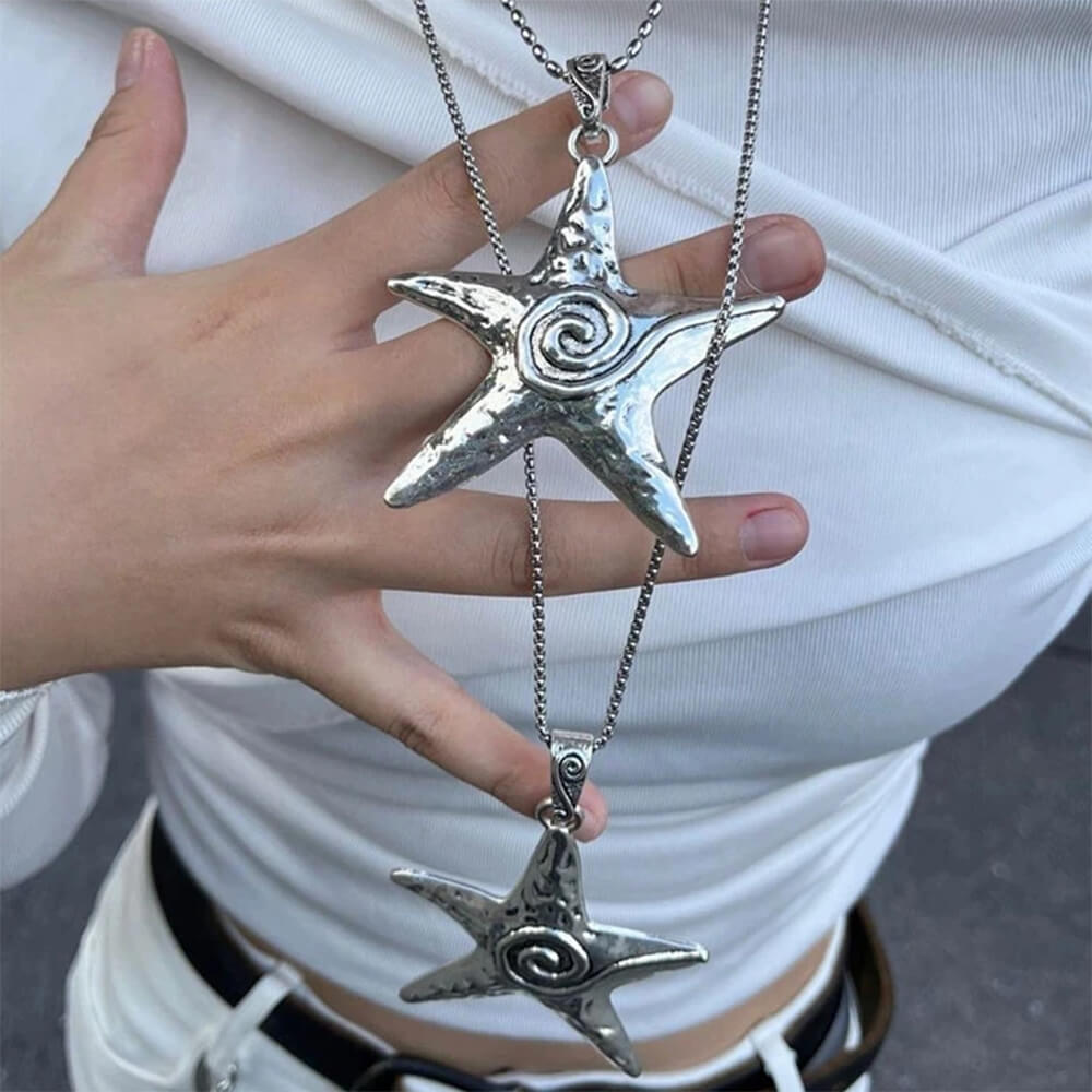 VILZSTUDIOS Stylish starfish pendant necklace