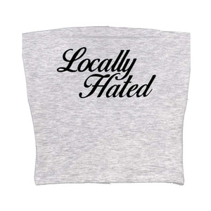 VILZSTUDIOS Graphic tube top featuring bold lettering