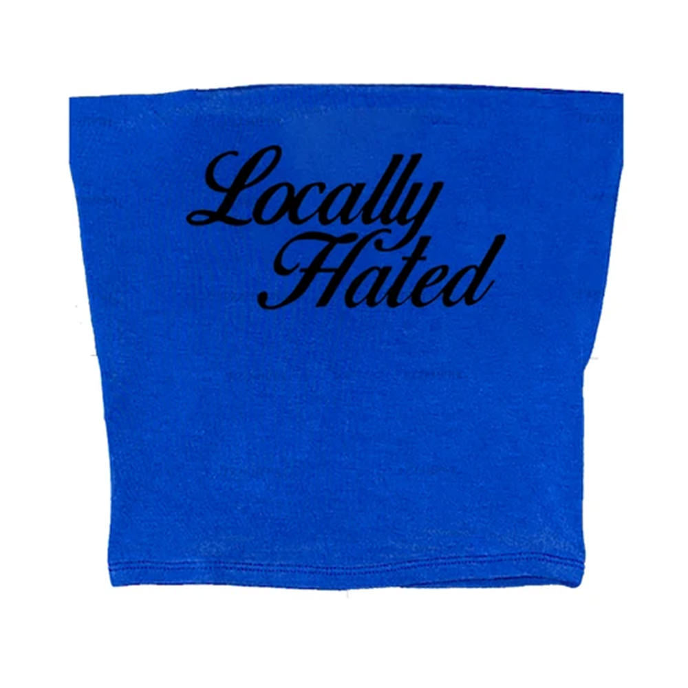 VILZSTUDIOS Graphic tube top featuring bold lettering