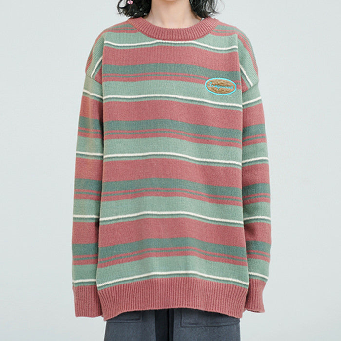 VILZSTUDIOS striped oversized sweater