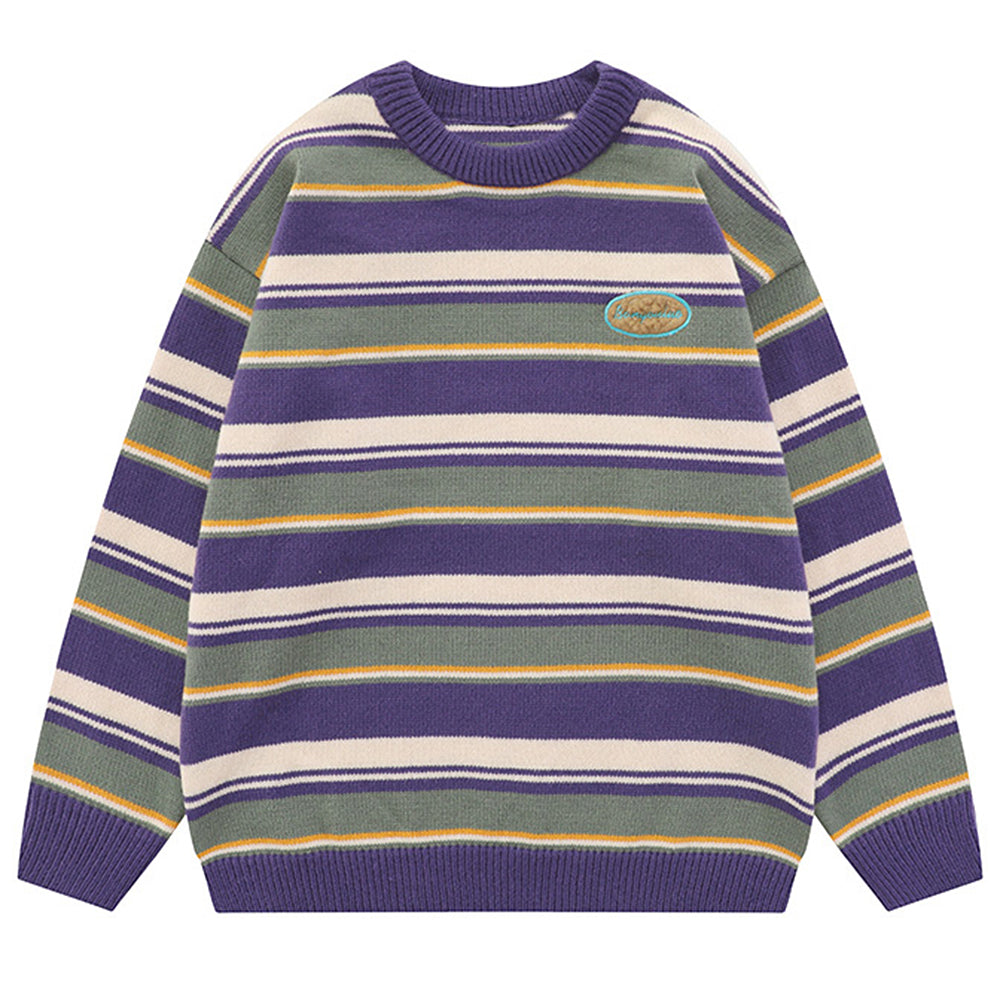 VILZSTUDIOS striped oversized sweater