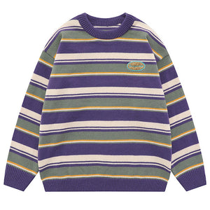VILZSTUDIOS striped oversized sweater
