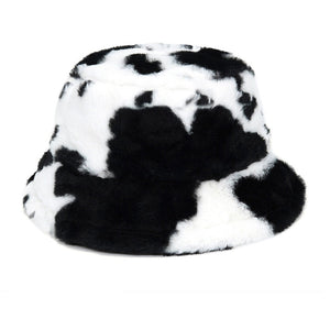 VILZSTUDIOS Stylish cow print bucket hat for modern fashion