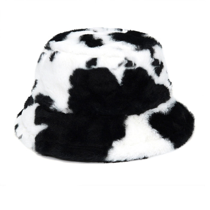 VILZSTUDIOS Stylish cow print bucket hat for modern fashion