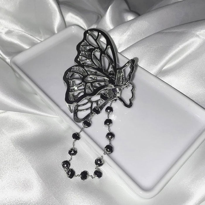 VILZSTUDIOS Stylish butterfly chain hair claw accessory