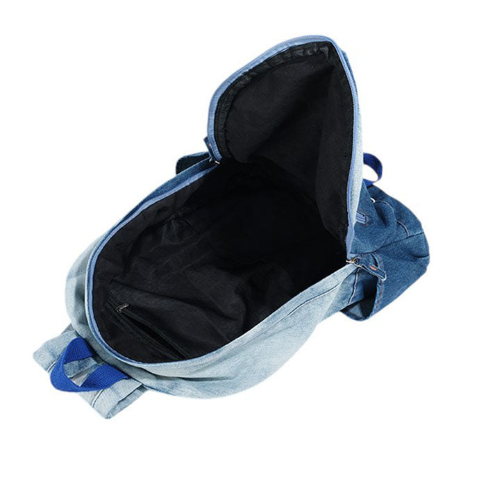 VILZSTUDIOS Y2K denim backpack with butterfly and star patches