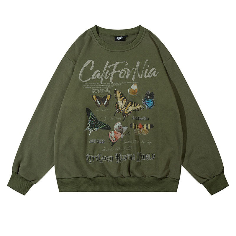 VILZSTUDIOS Butterfly graphic relaxed sweatshirt for casual style
