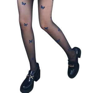 VILZSTUDIOS Sheer tights with butterfly details