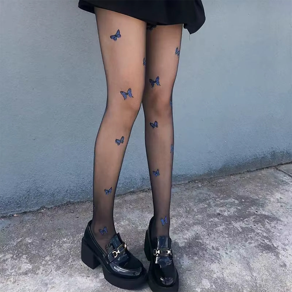VILZSTUDIOS Sheer tights with butterfly details