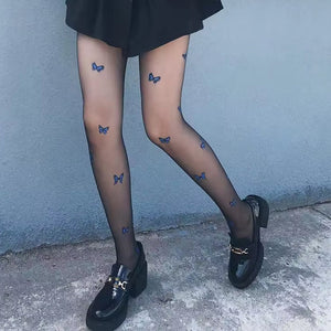 VILZSTUDIOS Sheer tights with butterfly details