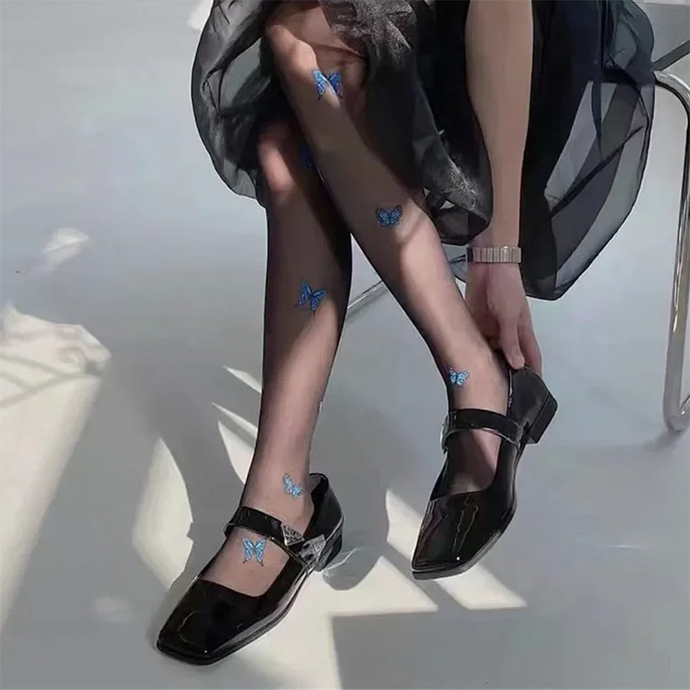 VILZSTUDIOS Sheer tights with butterfly details