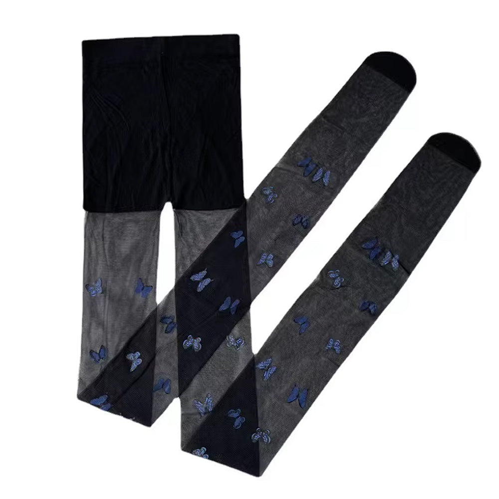 VILZSTUDIOS Sheer tights with butterfly details