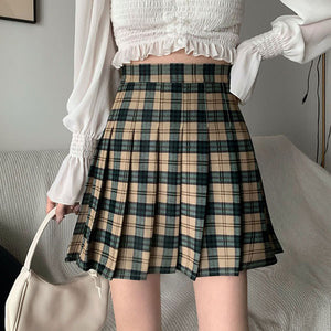 VILZSTUDIOS Plaid skirt designed for modern streetwear style