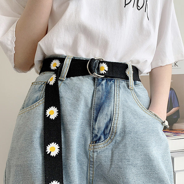 VILZSTUDIOS Daisy canvas belt for stylish fashion accessory