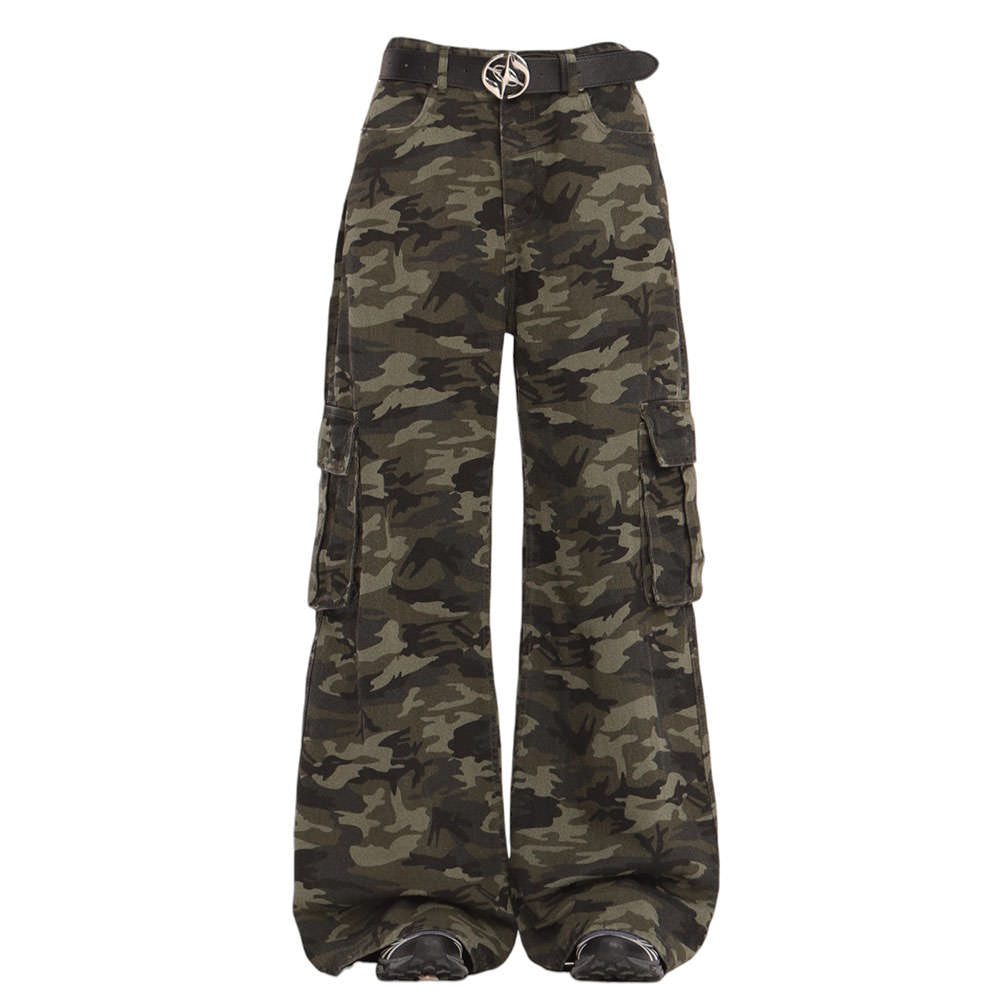 VILZSTUDIOS camo wide-leg cargo pants