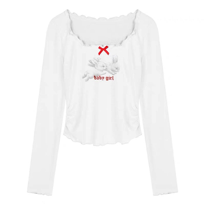 VILZSTUDIOS Bunny graphic long sleeve tee from VILZSTUDIOS