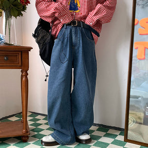 VILZSTUDIOS Fashionable wide leg jeans for streetwear style