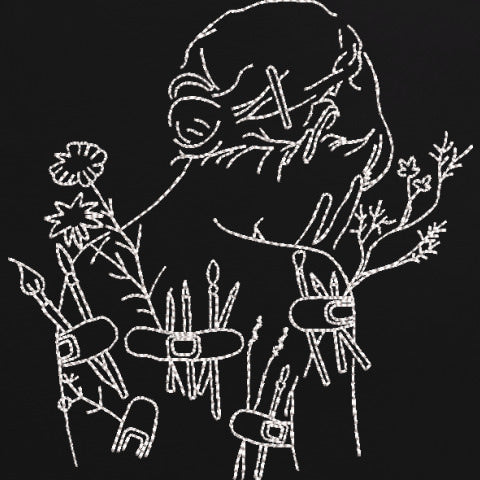 VILZSTUDIOS Casual embroidered tee for streetwear fashion