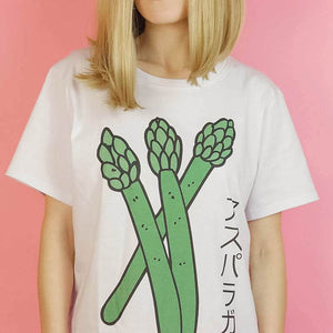 VILZSTUDIOS Casual t-shirt featuring asparagus graphics