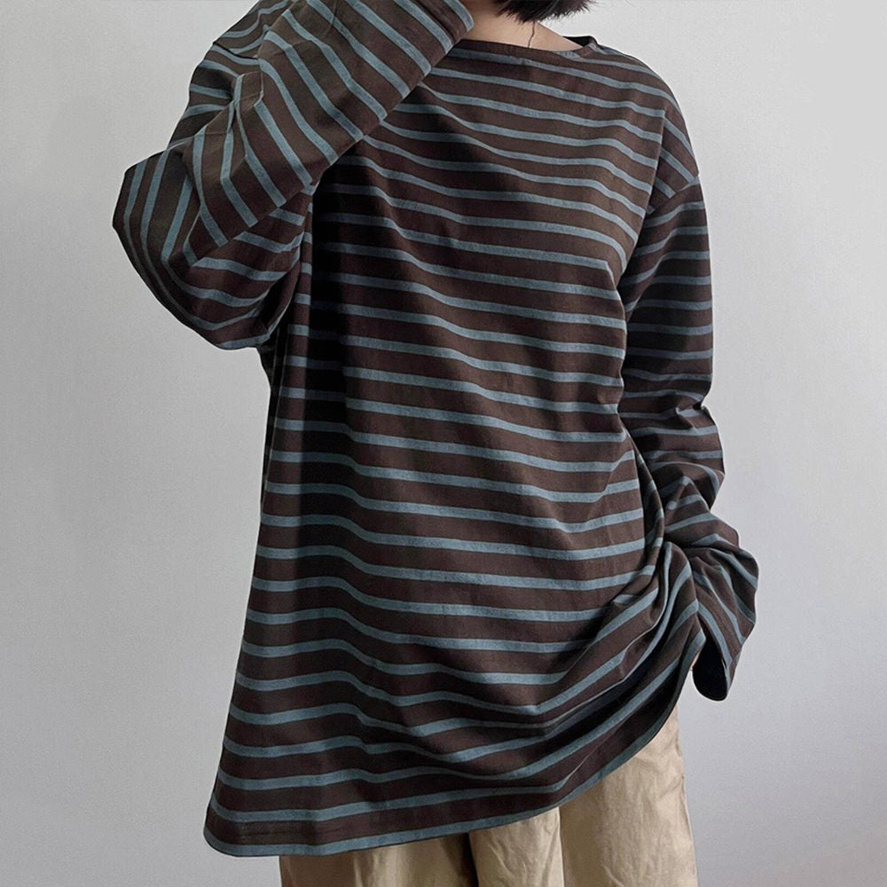 VILZSTUDIOS Striped long sleeve t-shirt for casual wear