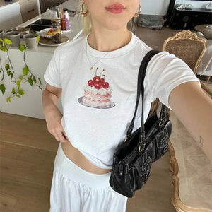 VILZSTUDIOS Graphic tee featuring a birthday cake design