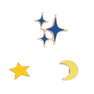 VILZSTUDIOS Celestial charm brooch pin for stylish accessories