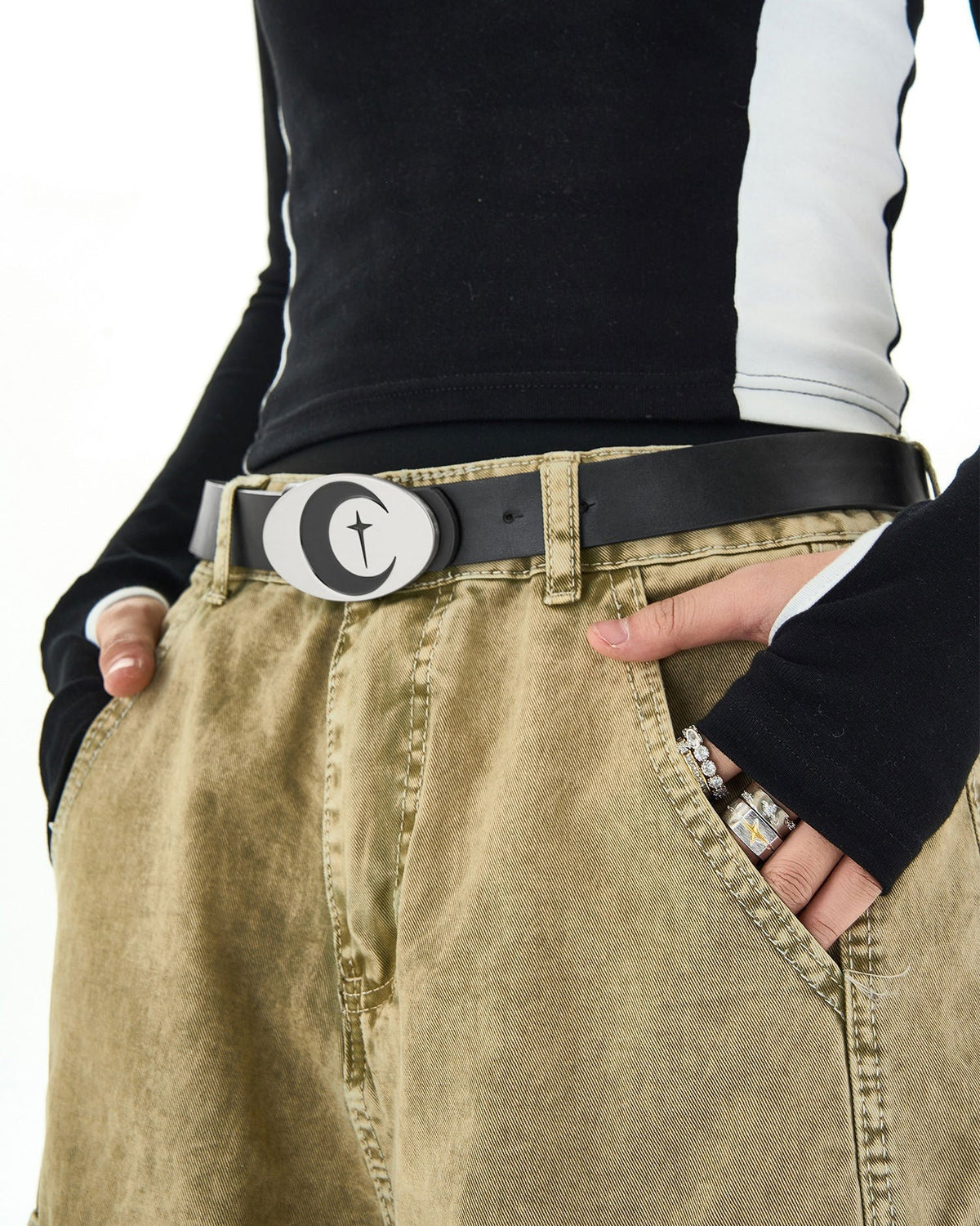VILZSTUDIOS Stylish belt with celestial buckle