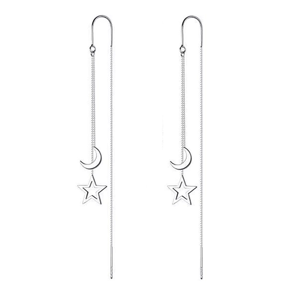 VILZSTUDIOS Celestial dangle earrings featuring sun and moon design
